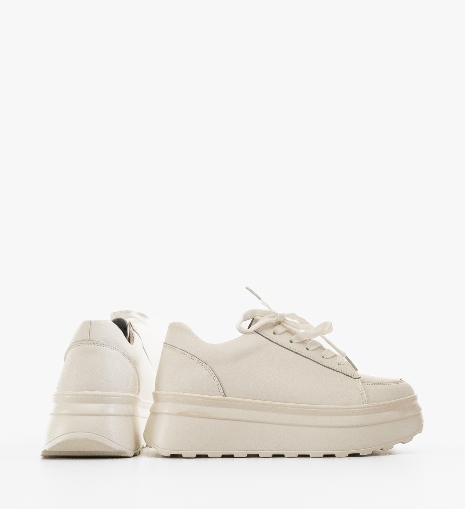 Sneakers Dama Wenom Albi | Confort & Stil - imagine 5