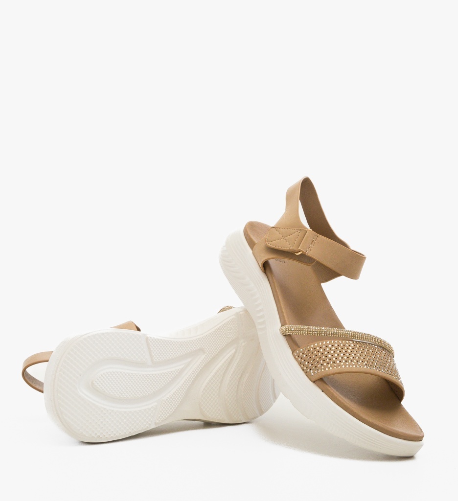 Sandale Dama Preton Khaki Elegante si Confortabile - imagine 4