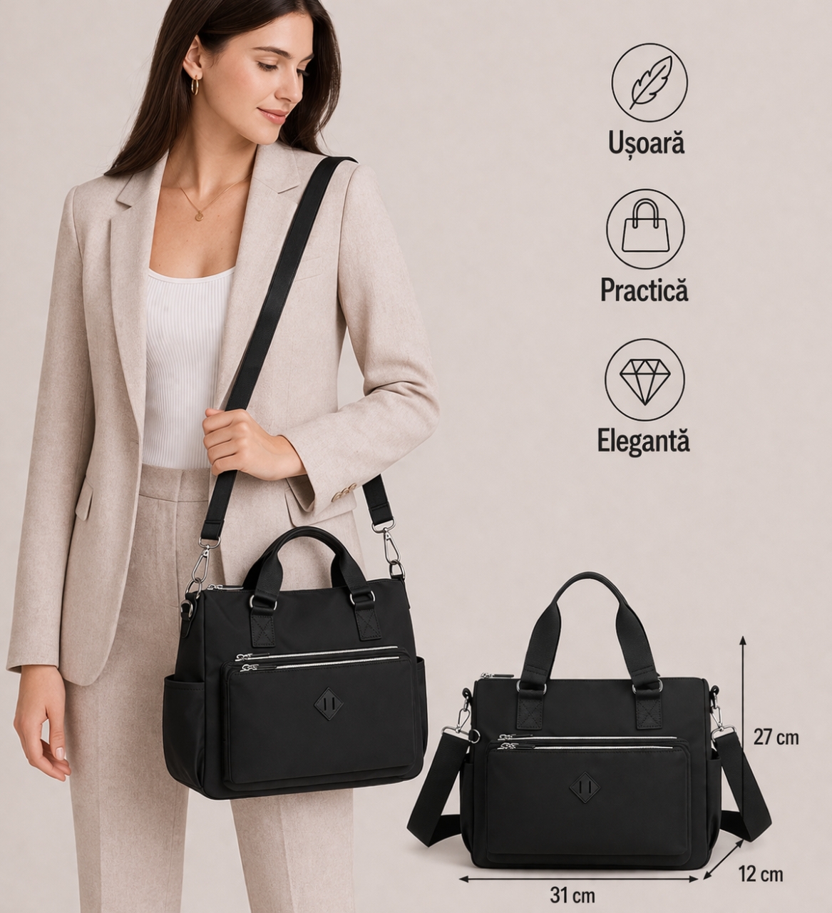 Geantă Dama Delis Harmony, Practică și Elegantă - imagine 9