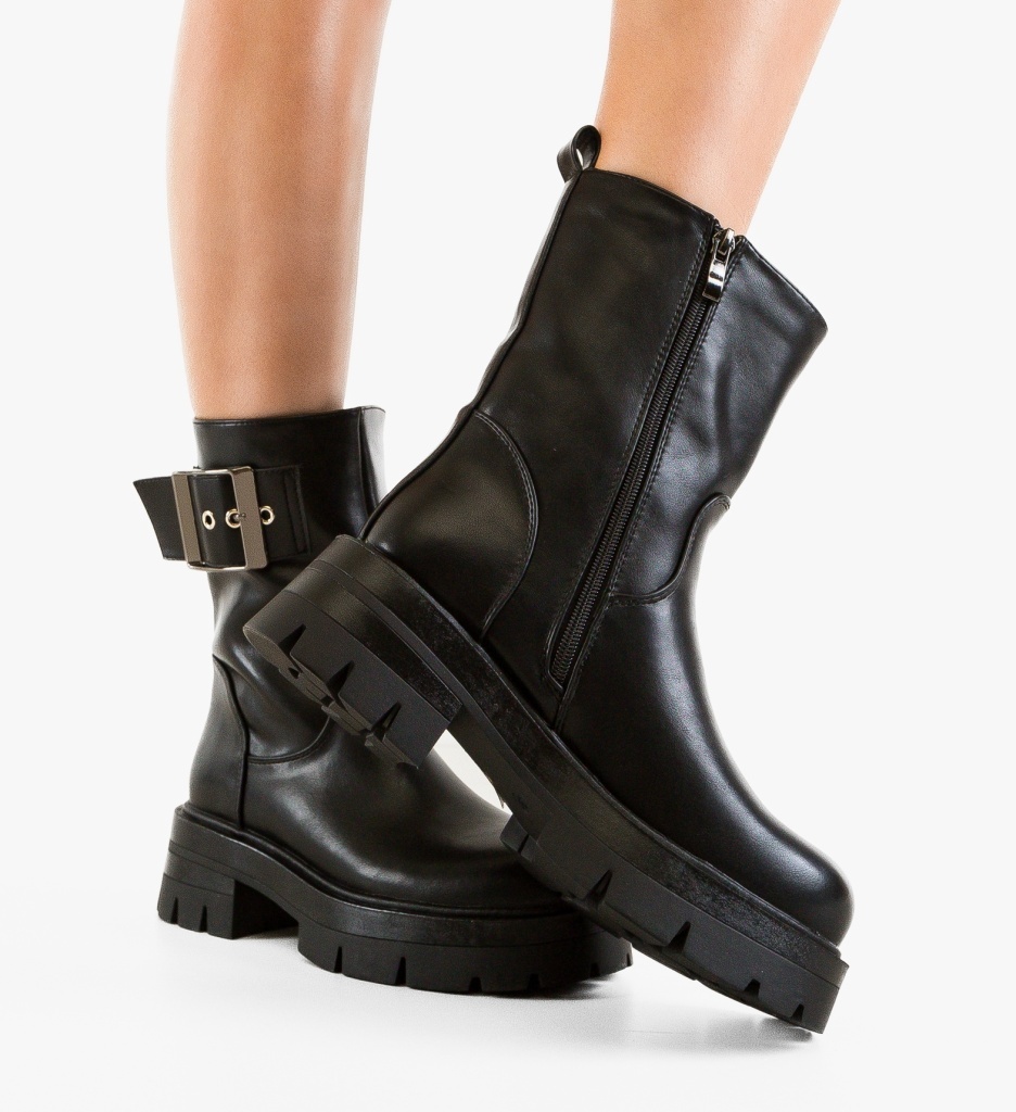 Ghete Dama Kadie Negre | Stil Depurtat - imagine 4