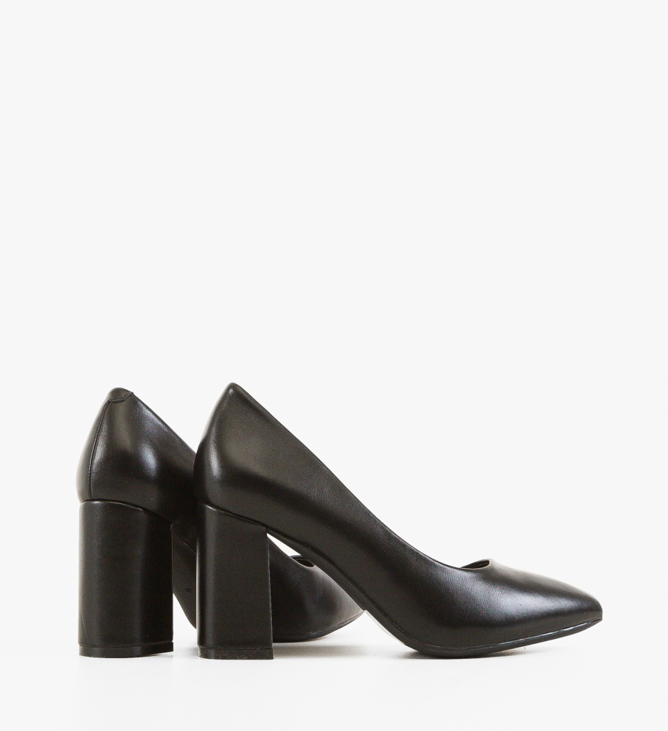 Pantofi Dama Freska Negri Eleganți cu Toc - imagine 3