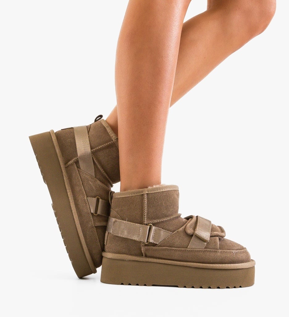 Cizme Ug Kaiana Khaki - Confort Termic Superior - imagine 2