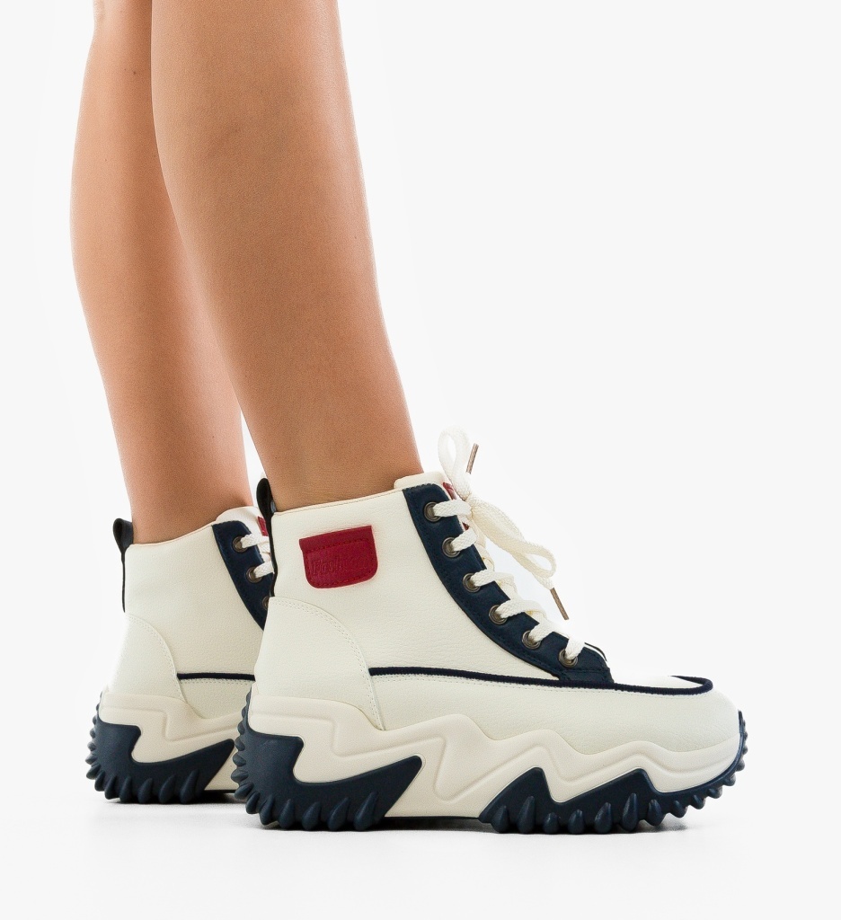 Sneakers Dama Vevery Albi | Confort Stilat - imagine 2