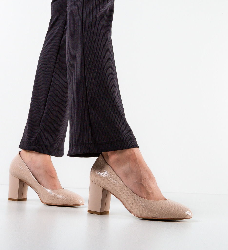 Pantofi Dama Jaylan Nude | Eleganță și Stil - imagine 3