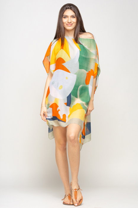 Rochie Poncho Vascoza Shopika | Abstractă Plajă
