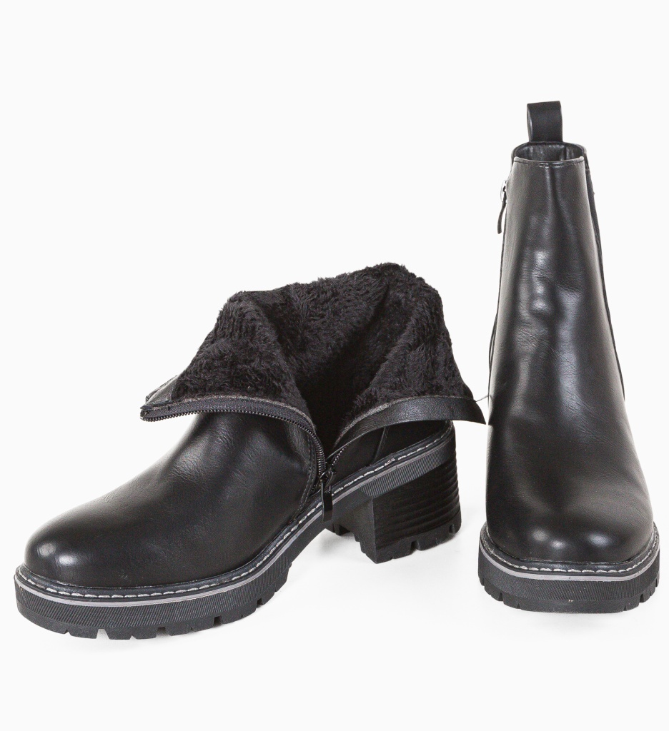 Botine Fulton Negre - Eleganță și Confort - imagine 8