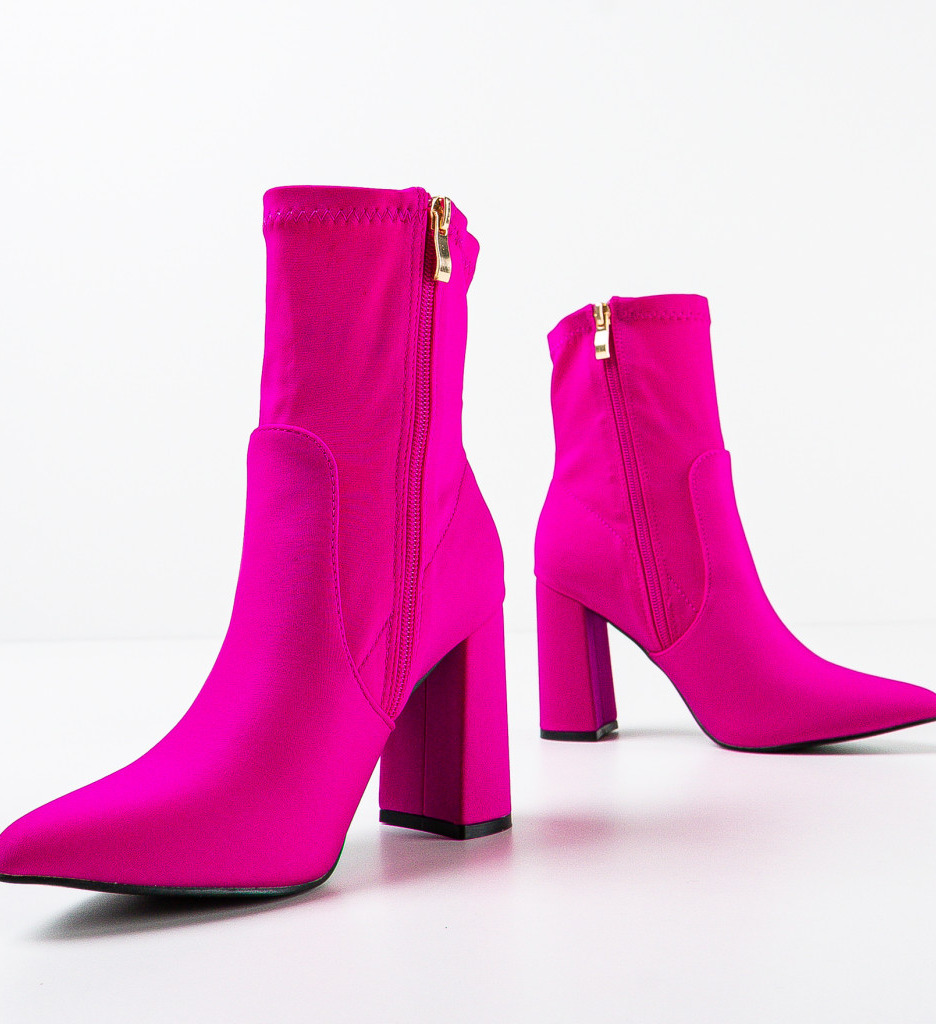 Botine Cash Fuchsia - Eleganță și Stil - imagine 6