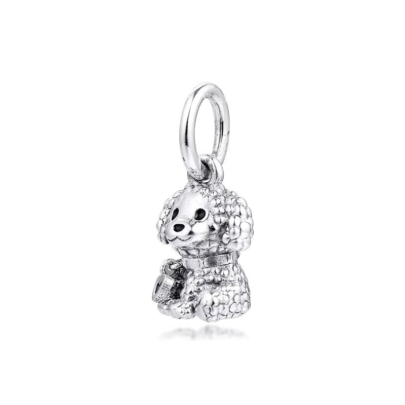 Charm Argint Catel Amanda | Placat Rodiu - imagine 3
