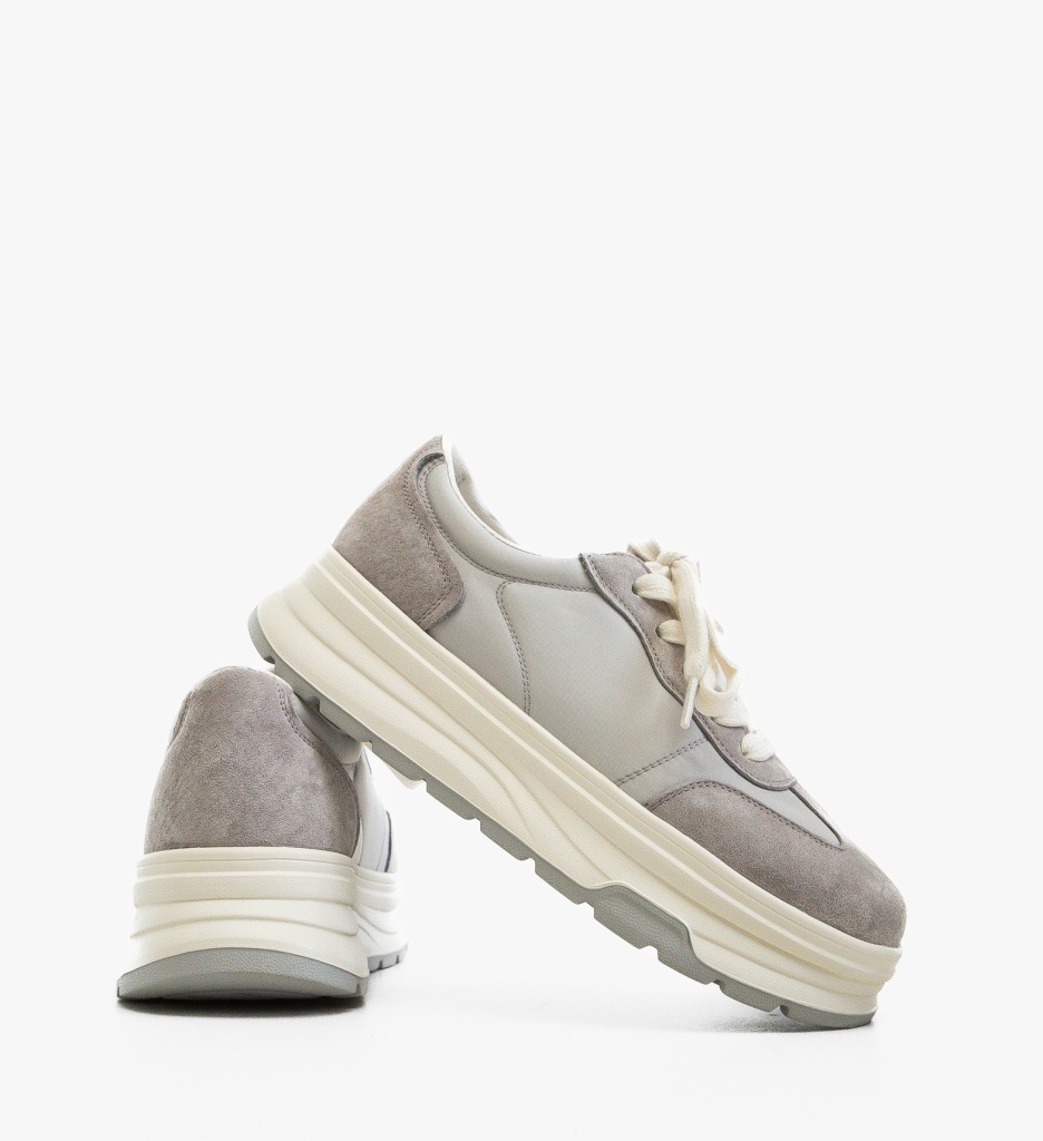 Sneakers Dama Dynal Gri - Confort Sport - imagine 5