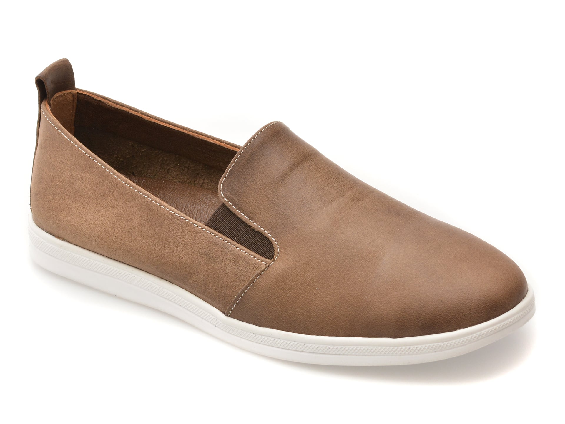 Pantofi EVIDA gri din piele - Confort și Stil - imagine 2