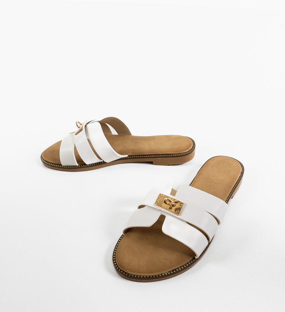 Papuci Dama Daly Albi | Confort & Stil N/A - imagine 7