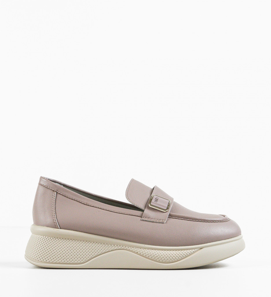 Pantofi Casual Dama Catlyn Khaki - Confort & Stil - imagine 8