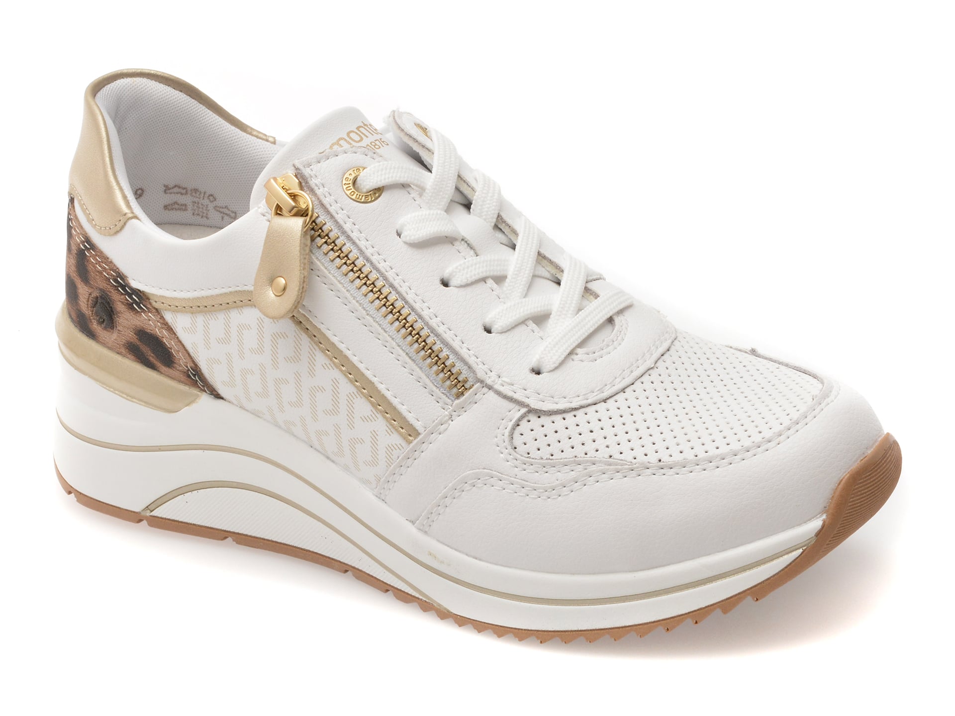 Pantofi Sport Remonte D0T10 Alb Piele Naturală