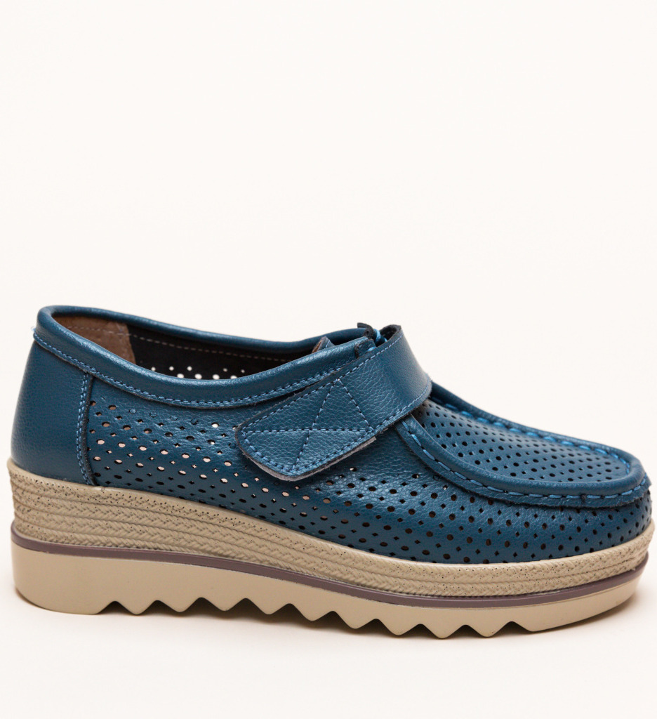 Pantofi Casual Histria Albastri - Confort și Stil - imagine 6