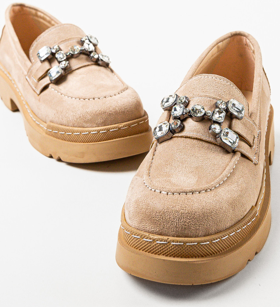 Pantofi Casual Maraya Bej | Stil & Confort - imagine 5