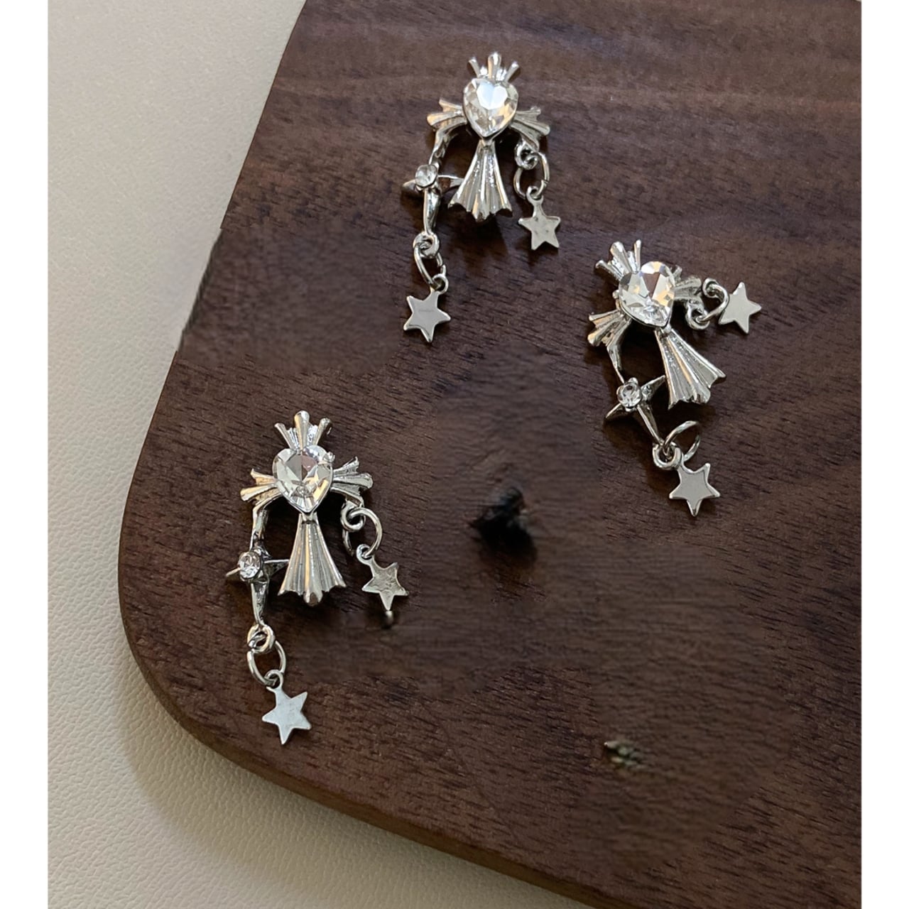 Ornament Unghii 3D Marquise Argintiu - Eleganță