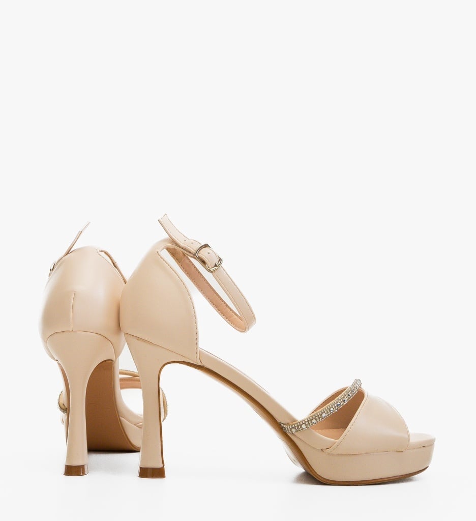 Sandale Dama Farmer Bej Elegante - imagine 3