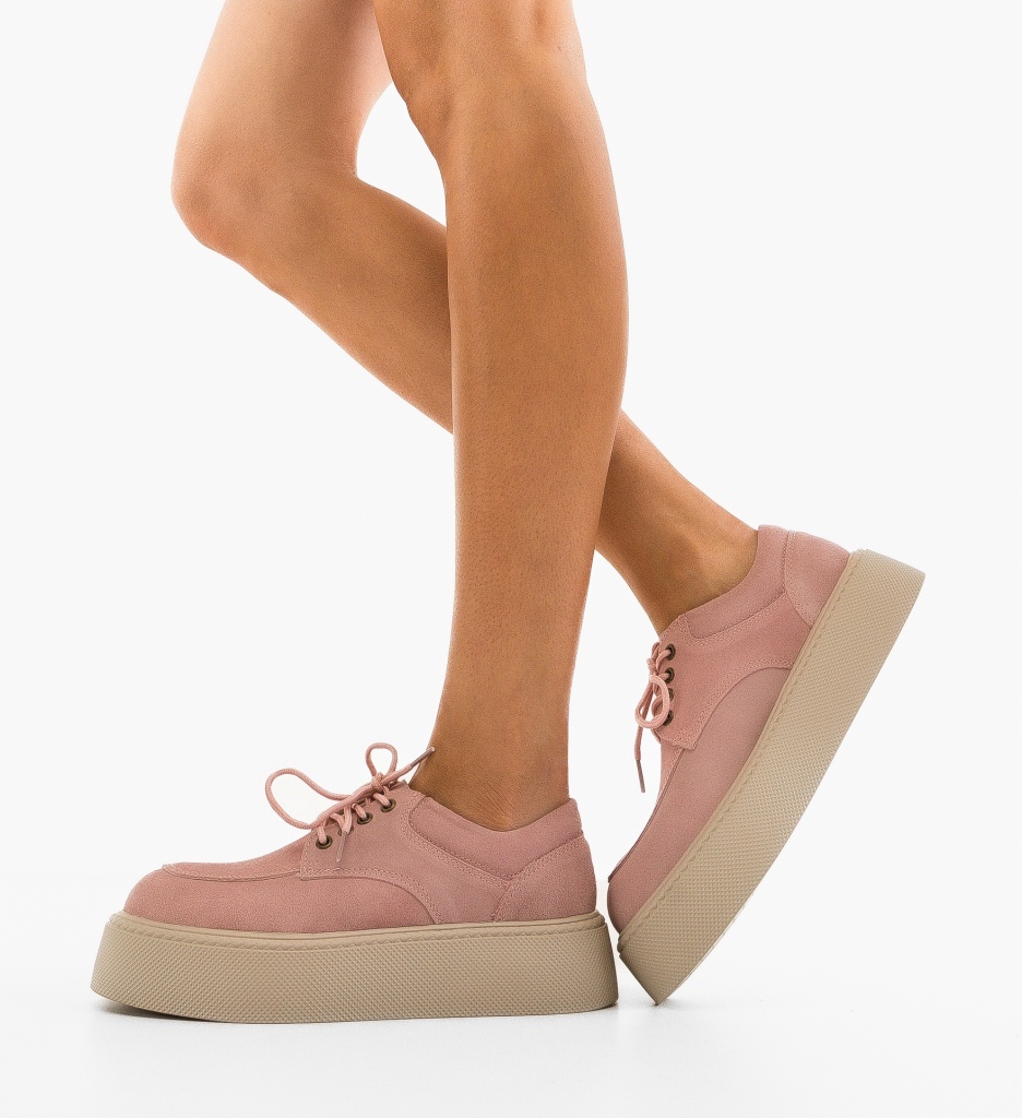 Sneakers Dama Sweep Roz - Confort si Stil Modern - imagine 2