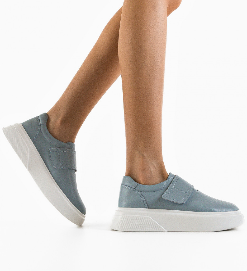 Pantofi Casual Dama Albastri Slamet - Confort & Stil - imagine 2