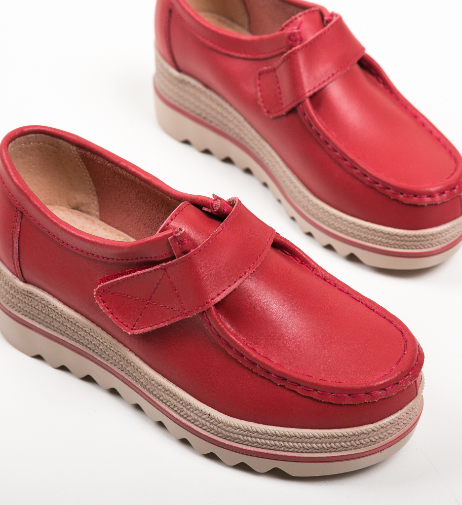 Pantofi Casual Straif Rosii - Stil Urban Confortabil - imagine 6