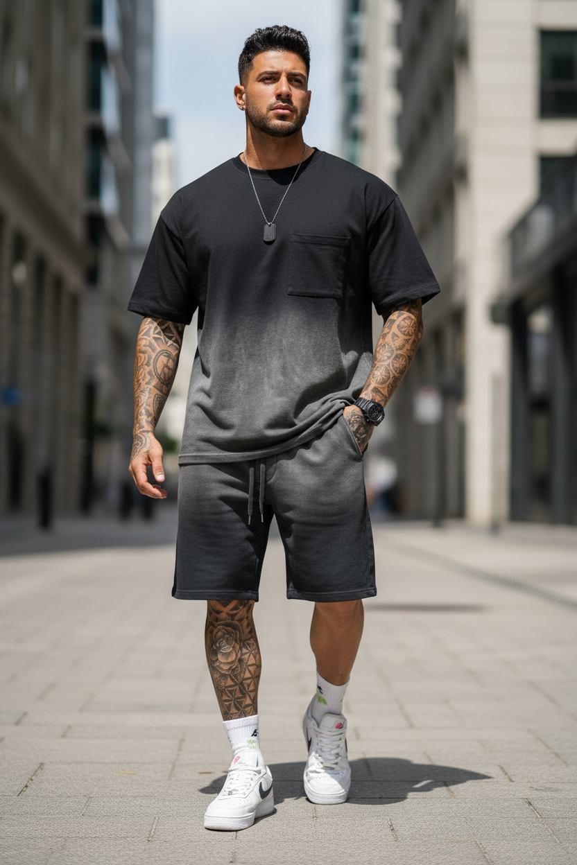 Compleu Vara Triocu + Pantaloni Negru Elegant - imagine 2
