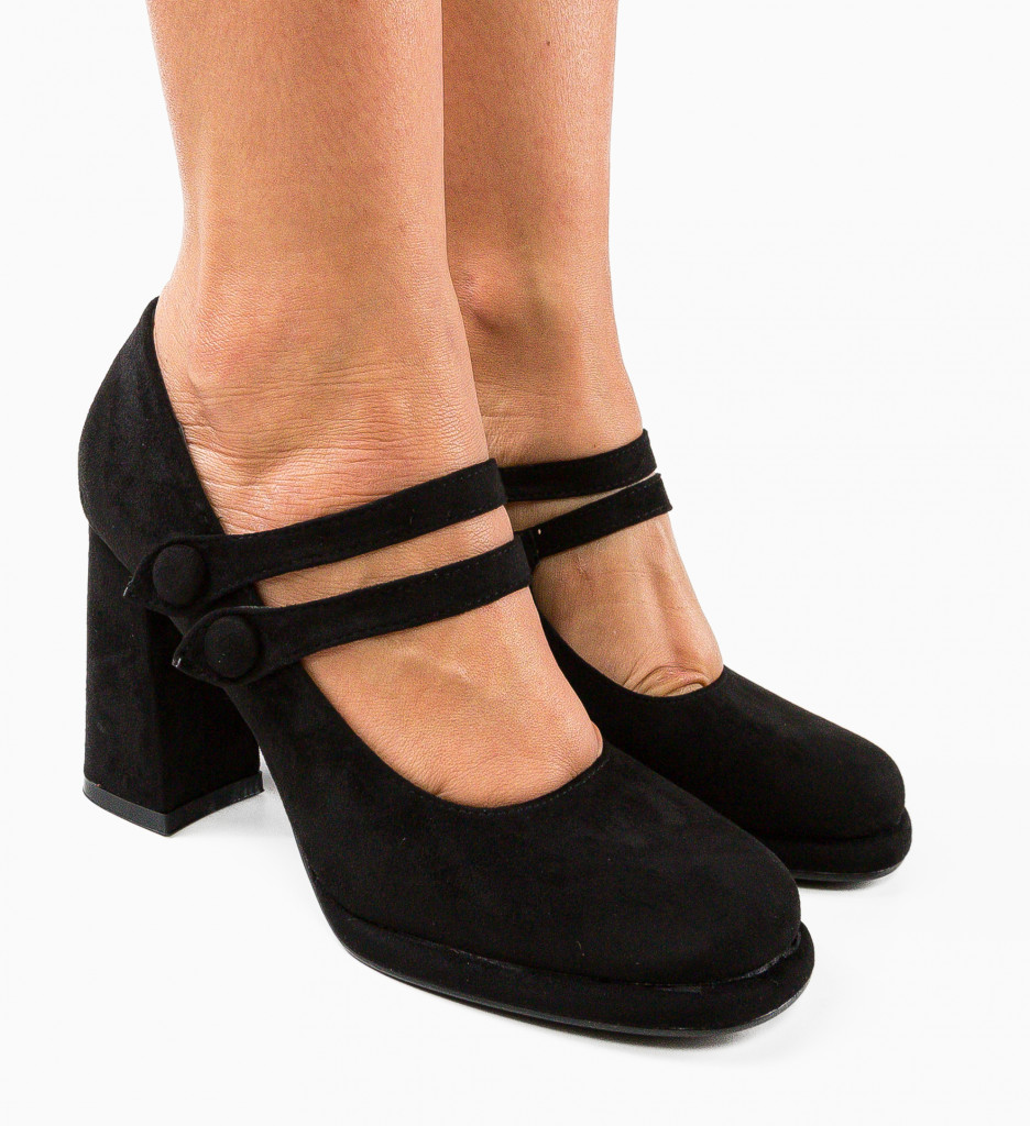 Pantofi Vintage Negri | Eleganță Atemporală - imagine 3