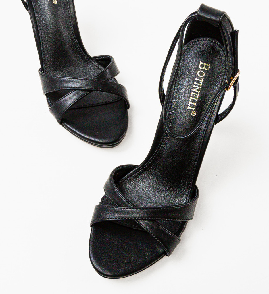 Sandale Toc Negre Vyvy - Eleganță Asigurată - imagine 12