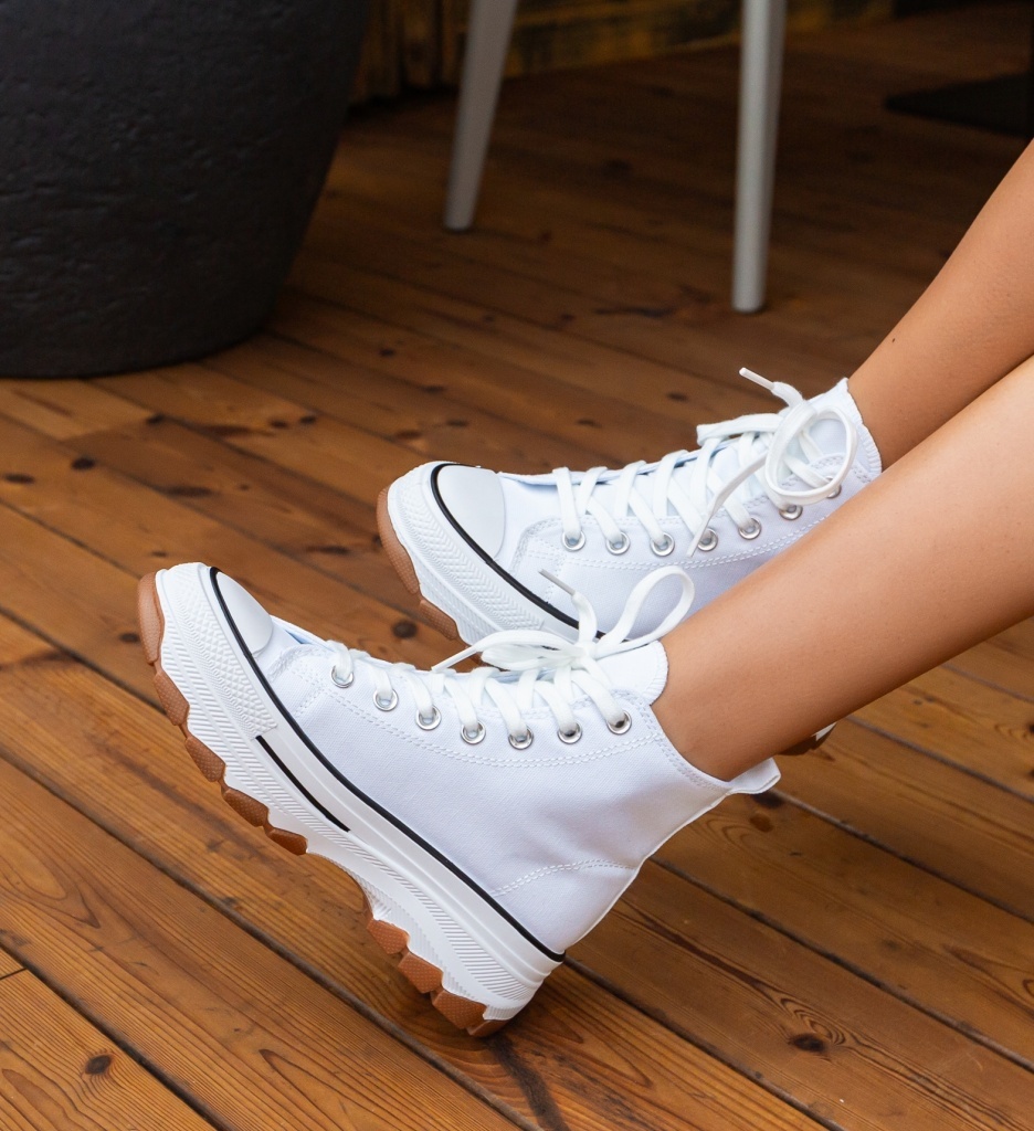 Sneakers Dama Blait Albi - Confort și Stil - imagine 3