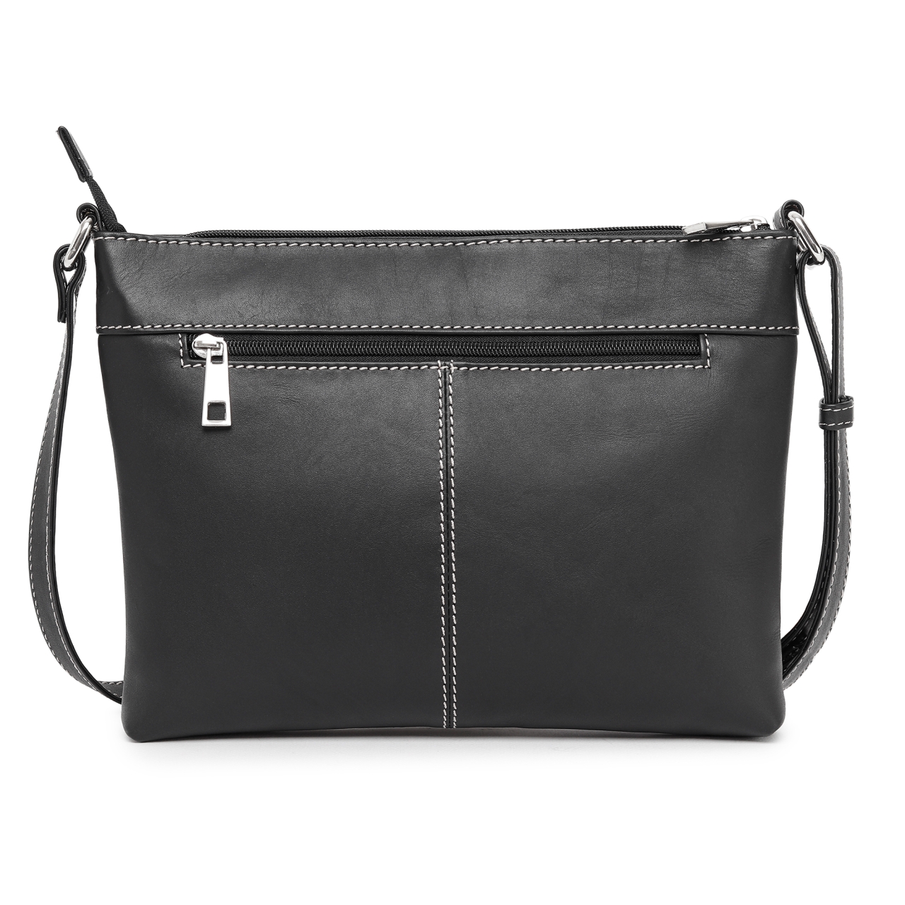 Geanta de dama Adaline GT3884 din piele naturala, Negru - imagine 4