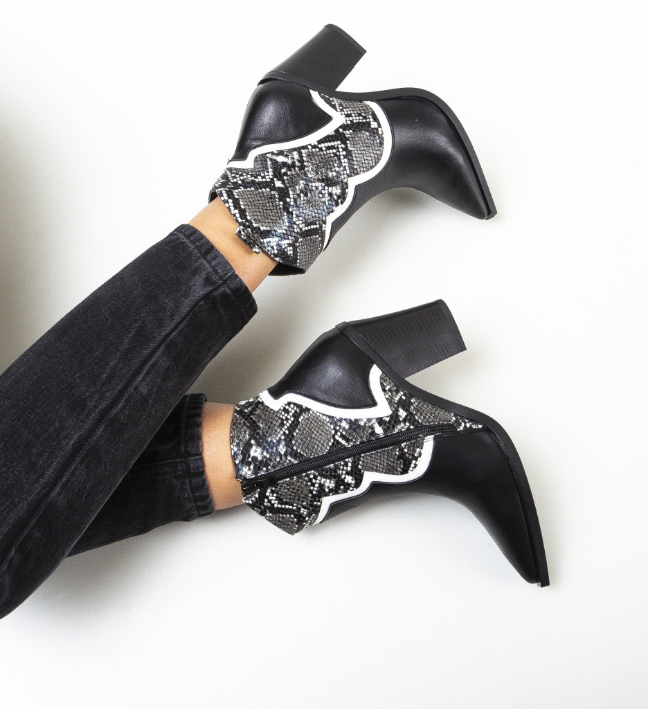 Botine Dama Eilidh Negre | Stil Versatil - imagine 3