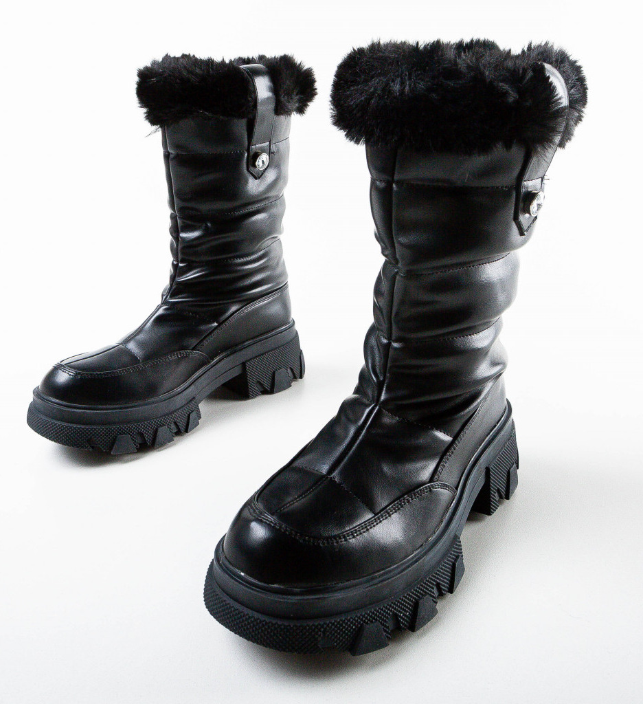 Ghete Frazer Negre | Eleganță și Confort Dama - imagine 13