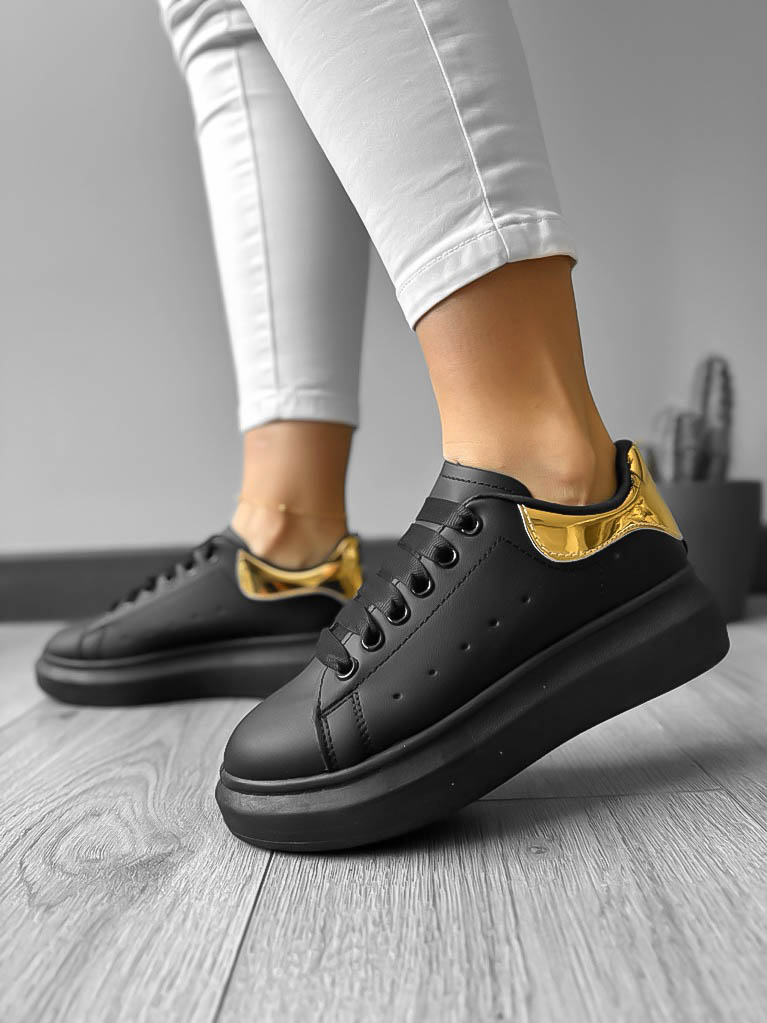 Adidași Dama Negri cu Auriu | Confort & Stil