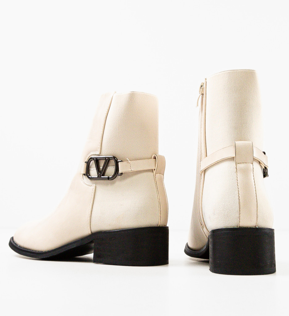 Botine Dama Math Bej | Elegante si Comode - imagine 5