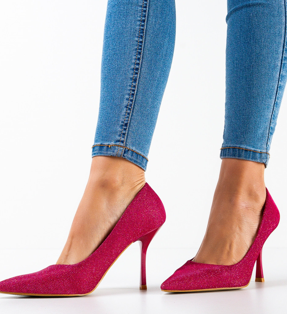 Pantofi Efan Fuchsia cu Toc - Eleganță Asigurată