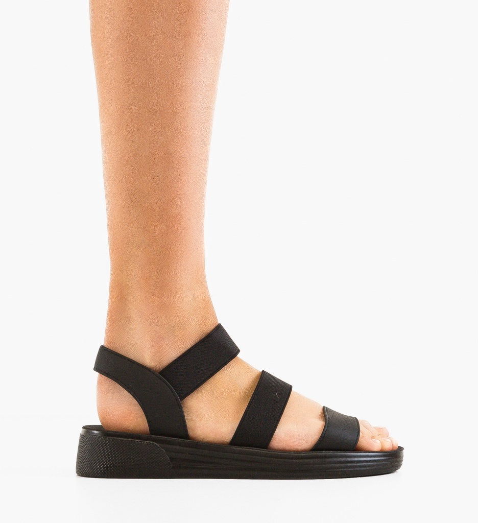 Sandale Dama Gherdala Negre - Eleganță și Confort - imagine 4