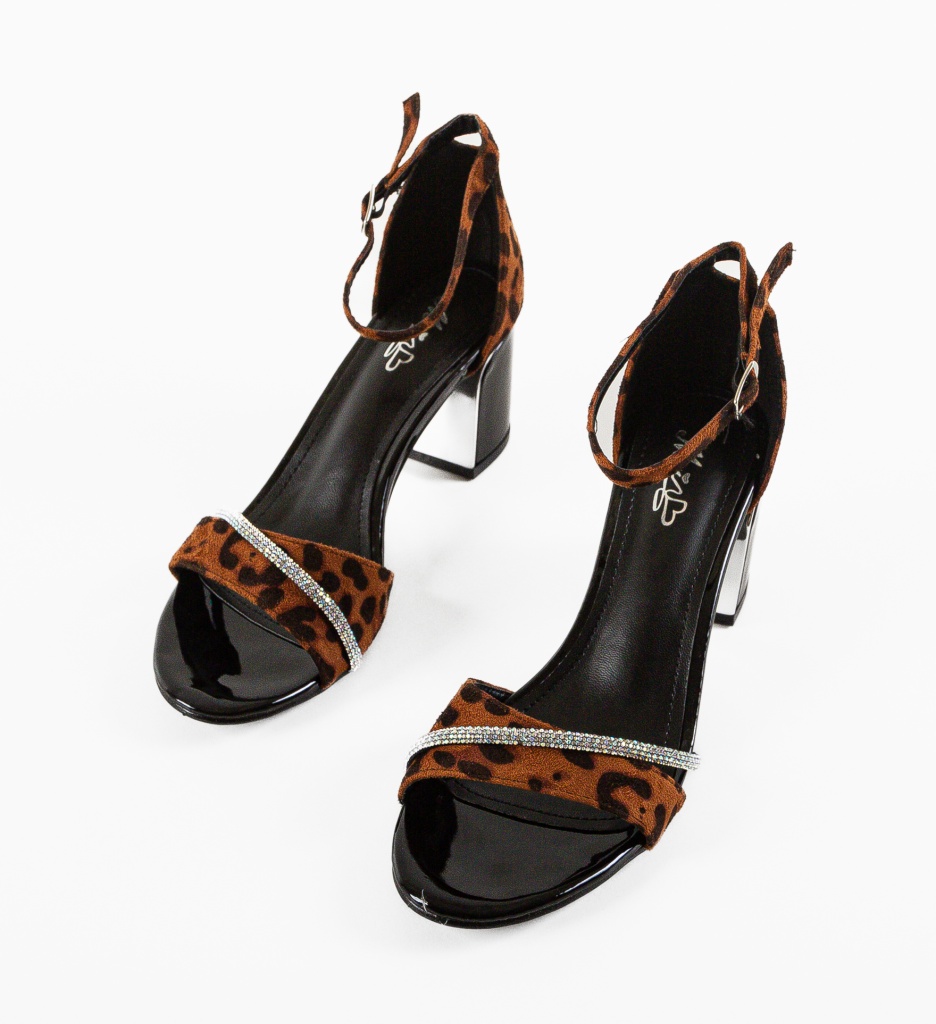 Sandale cu toc Lasgun Print - Eleganță și Stil - imagine 8