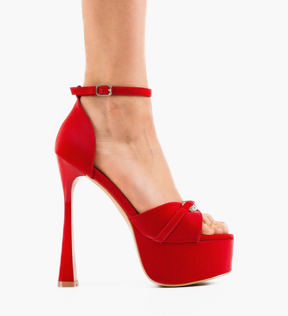 Sandale cu Toc Sanguino Rosii - Eleganță Maximă - imagine 4