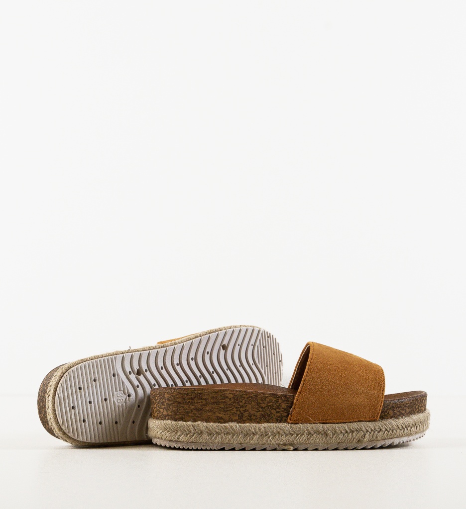 Papuci Dama Andy Camel | Eleganță și Confort - imagine 7