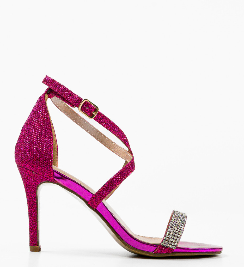Sandale Toc Ekib Fuchsia - Eleganță și Stil - imagine 4