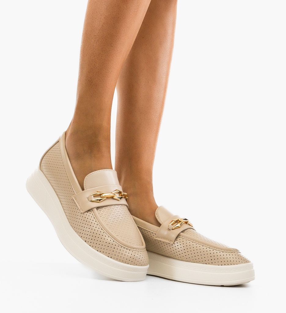 Pantofi Casual Bobby Bej - Confort și Stil - imagine 2