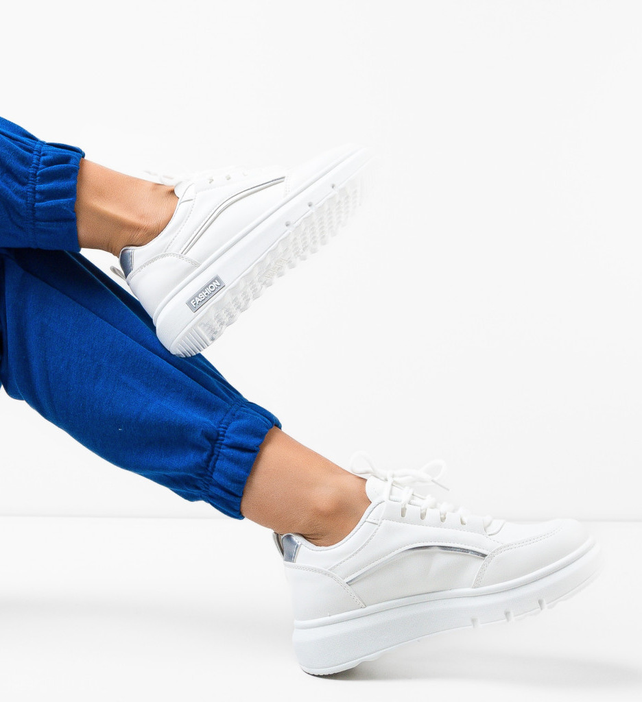 Sneakers Herman Argintii - Confort și Stil Urban - imagine 2