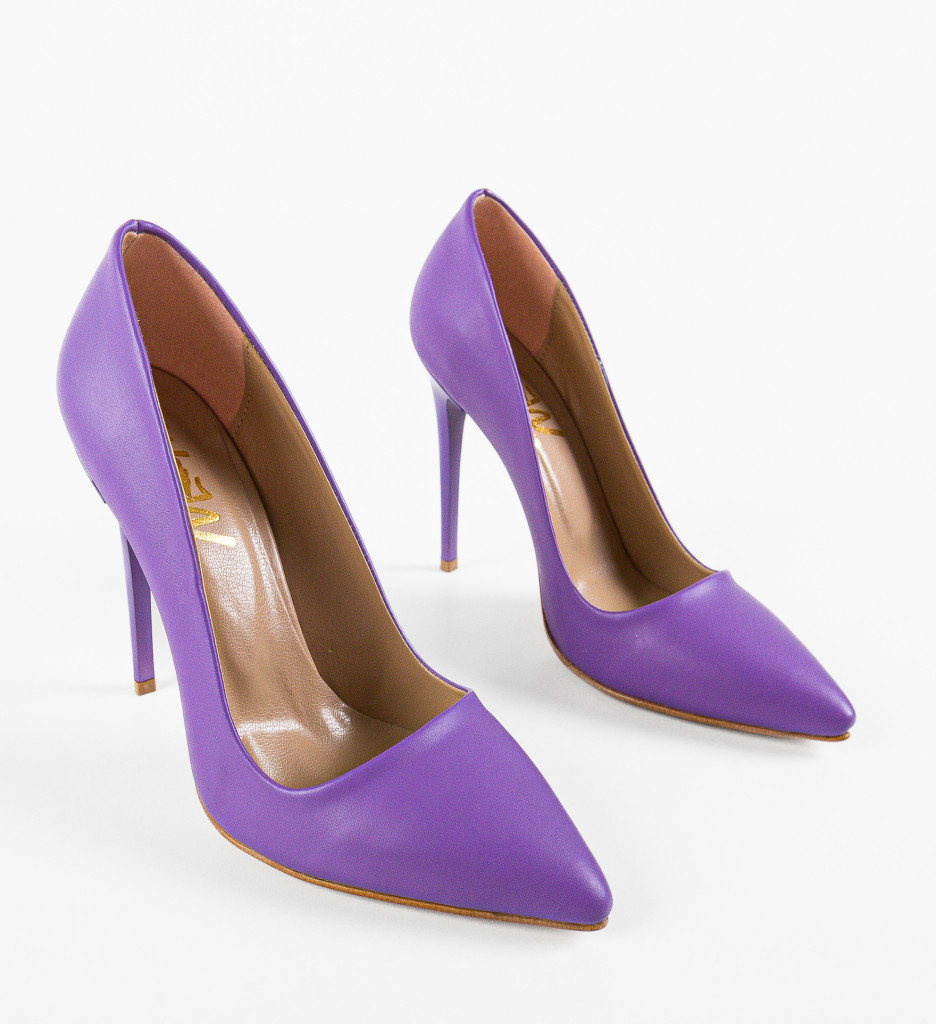 Pantofi cu Toc Dama Oideo Mov - Eleganță Asigurată - imagine 8