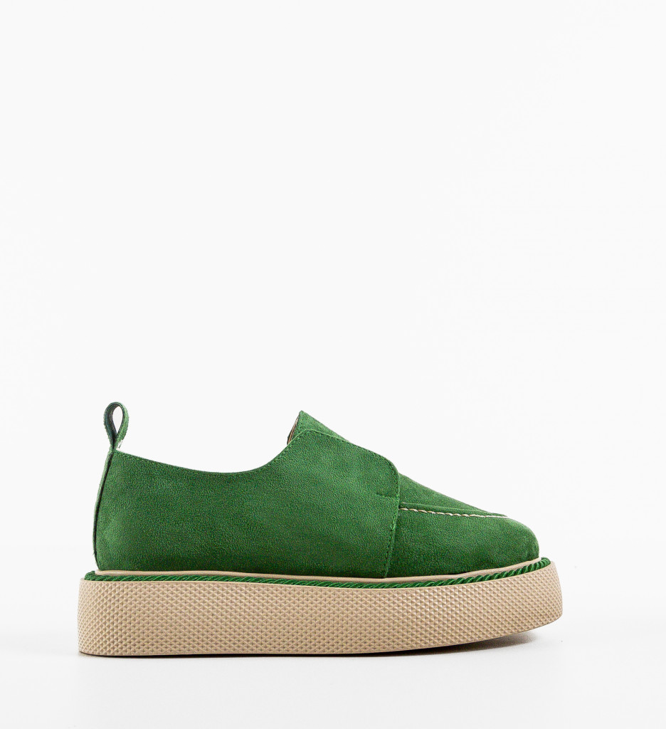Pantofi Casual Hayter Verzi - Confort Urban - imagine 4