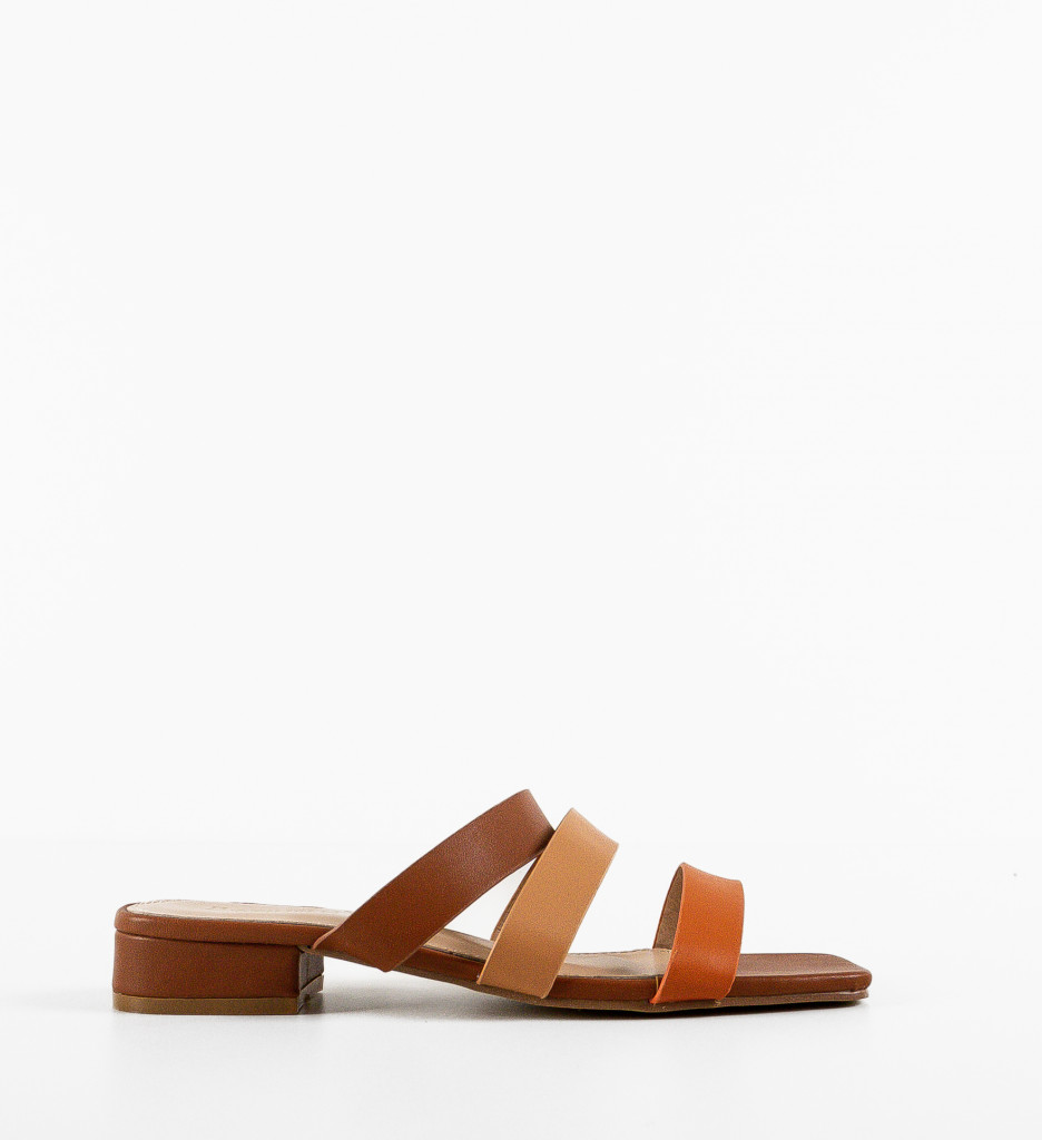 Papuci Dama Thalassa Camel | Confort & Stil - imagine 4