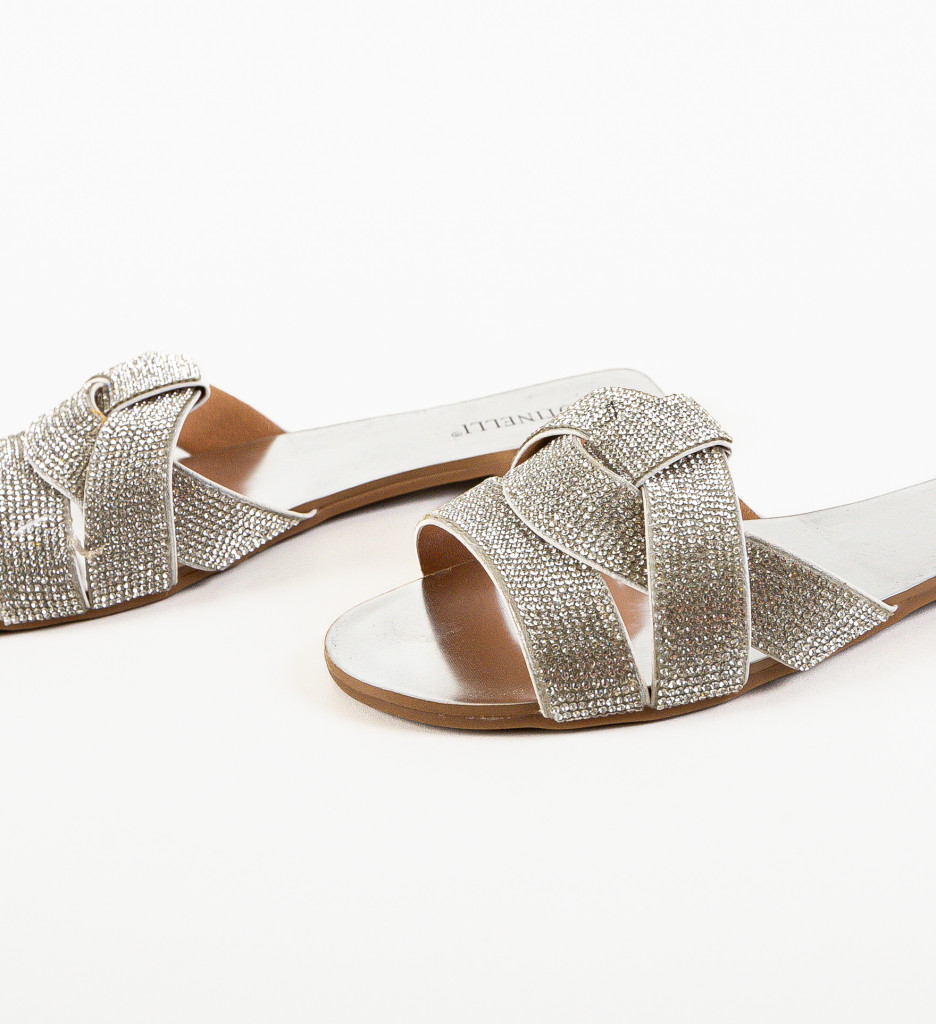 Papuci Roshio Argintii - Eleganță și Confort - imagine 7