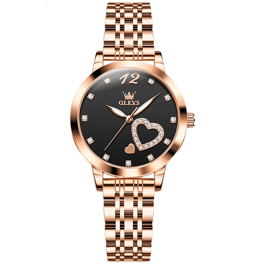 Ceas de dama Olevs CS1692 otel inoxidabil rose gold