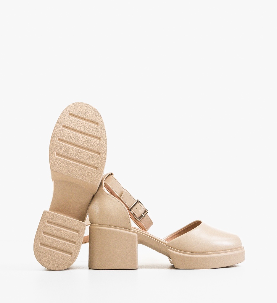 Pantofi Casual Dama Sauron Bej | Confort Zilnic - imagine 4