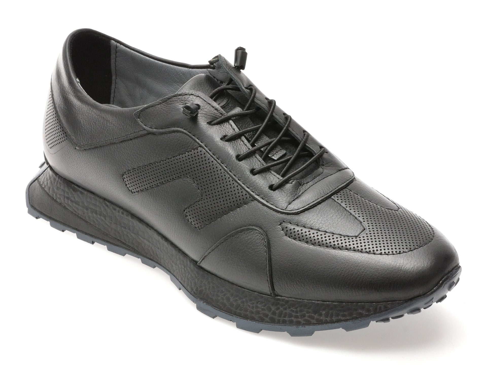 Pantofi Bite the Bullet Negri din Piele Naturală