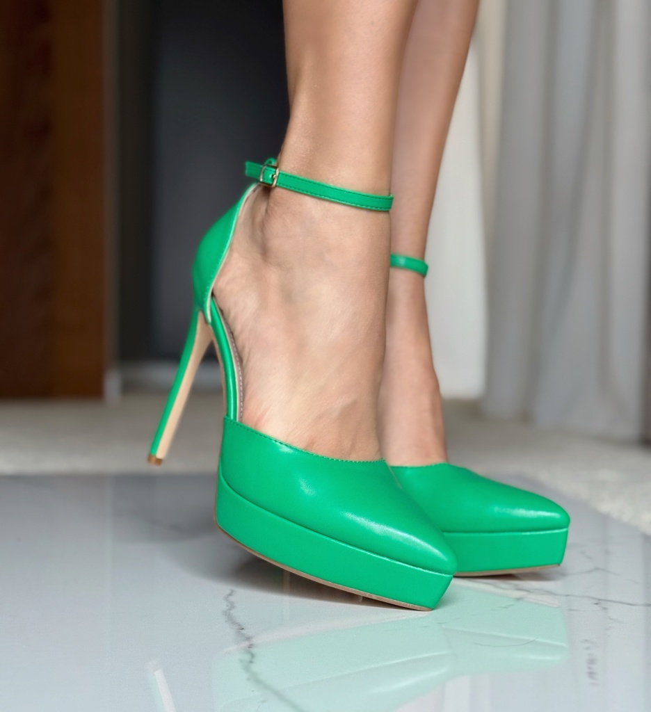 Pantofi dama Vera Verzi cu toc elegant - imagine 3