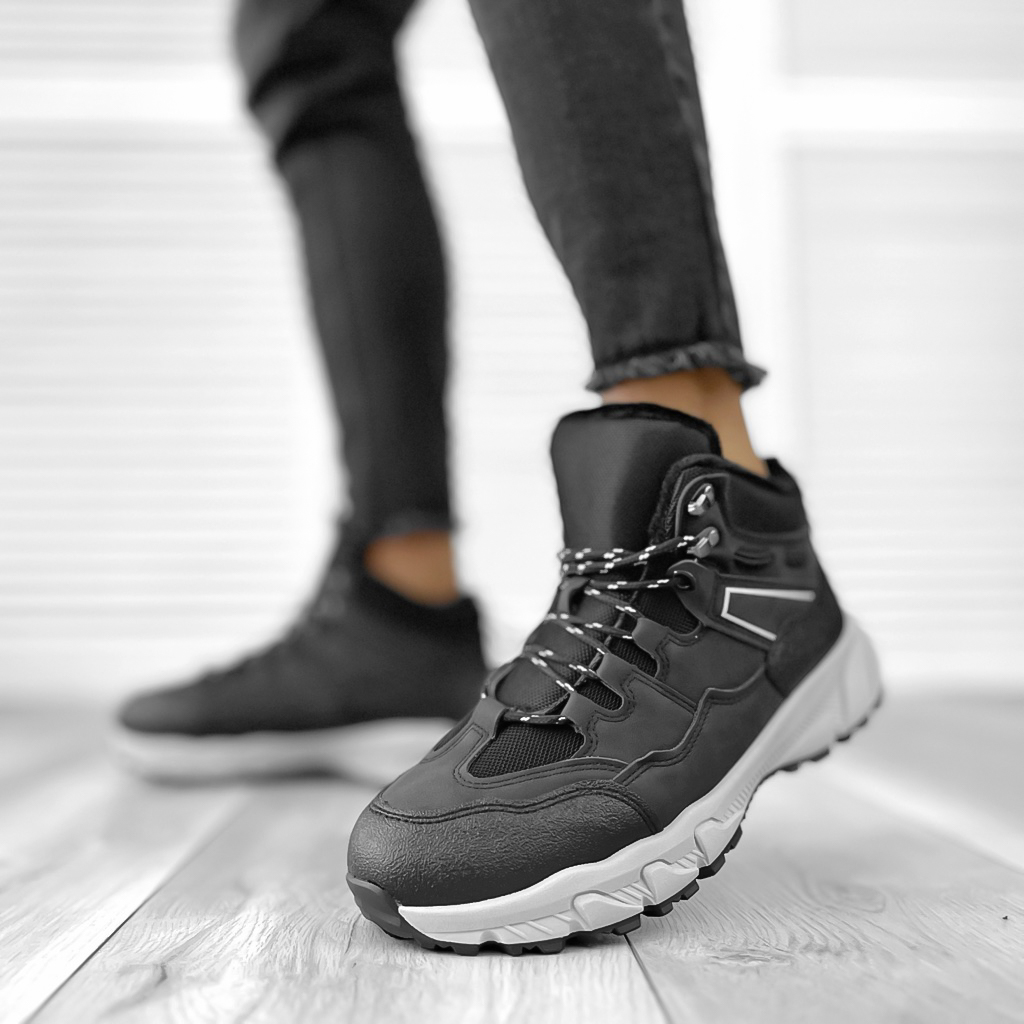 Bocanci Imblaniti Barbati Negri - Confort si Stil